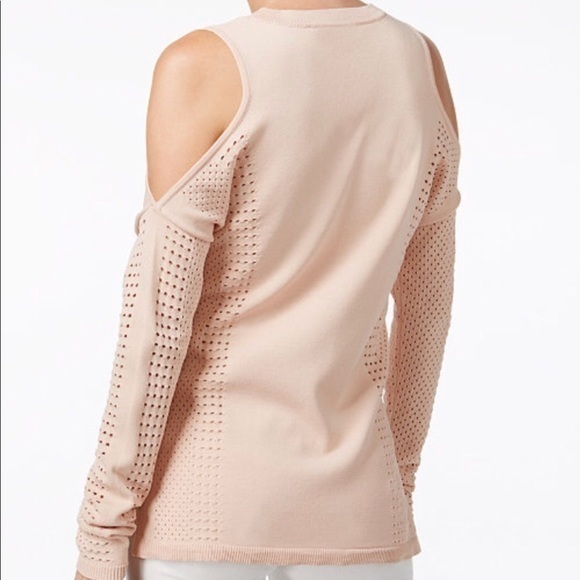 Perforated cold shoulder top - Picture 2 of 2